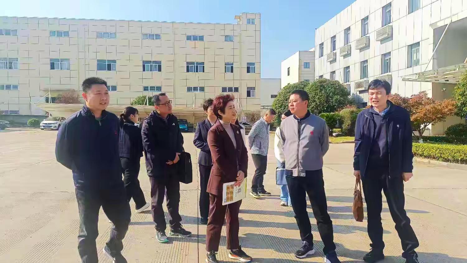 安庆市人大副主任朱菊云到安庆凯美特气开展调研